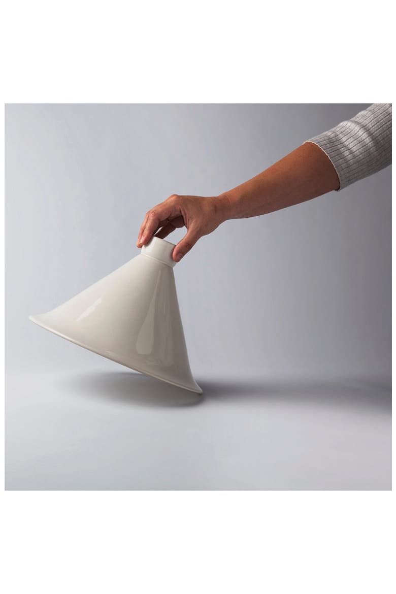 Ron 11.5" Stoneware Tajine Cover, Alternate, color, WHITE