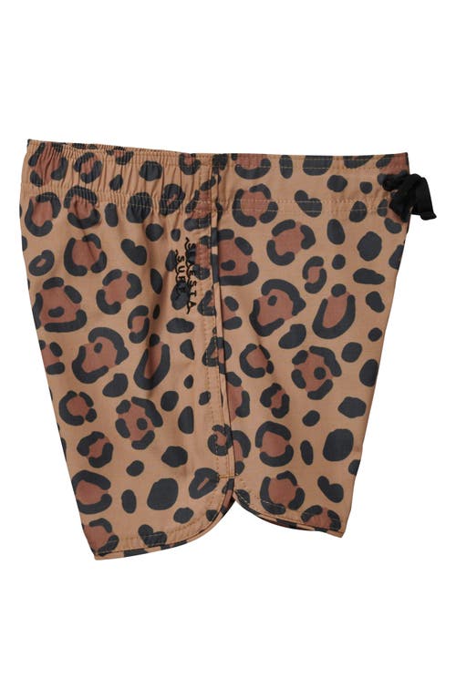 Seaesta Surf Kids' Calico Crab Retro Style Board Shorts