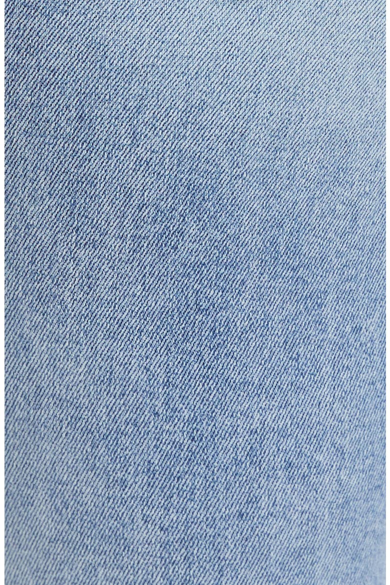 High Waist Cuffed Ankle Skinny Jeans, Alternate, color, LIGHT BLUE