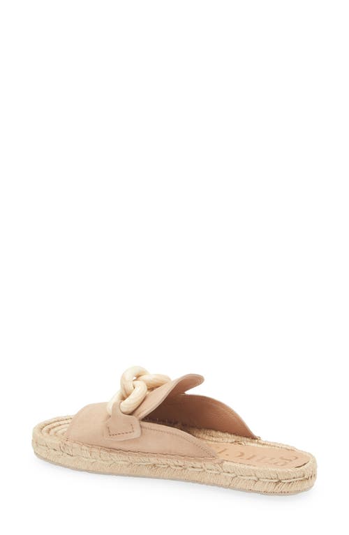 Shop Pedro Garcia Journey Slide Sandal In Beige Plush Suede
