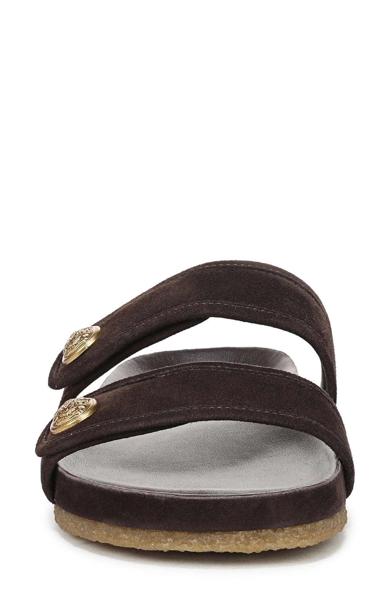 Veronica Beard Percey Slide Sandal, Alternate, color, Espresso