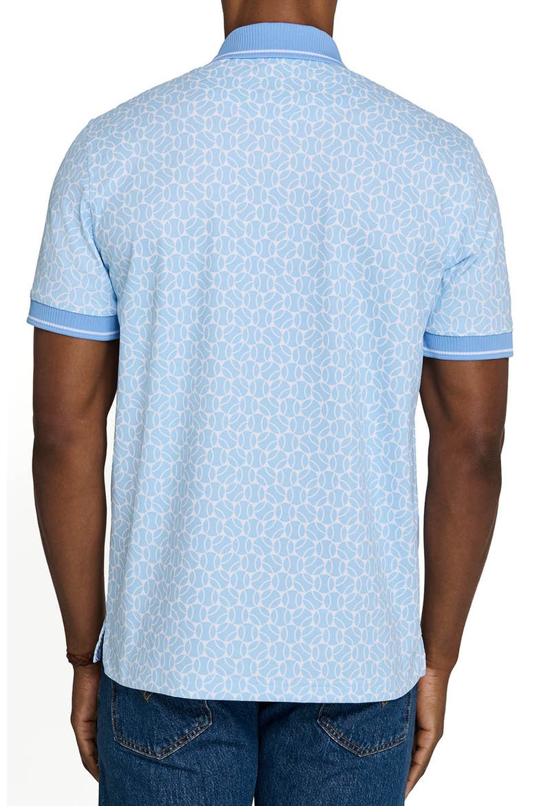 Slim Fit Tennis Ball Polo Short Sleeve Shirt, Alternate, color, FRENCH BLUE
