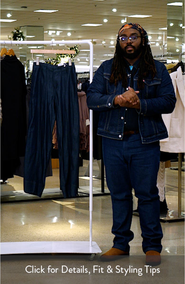 High Waist Wide Leg Trouser Jeans, sales video thumbnail