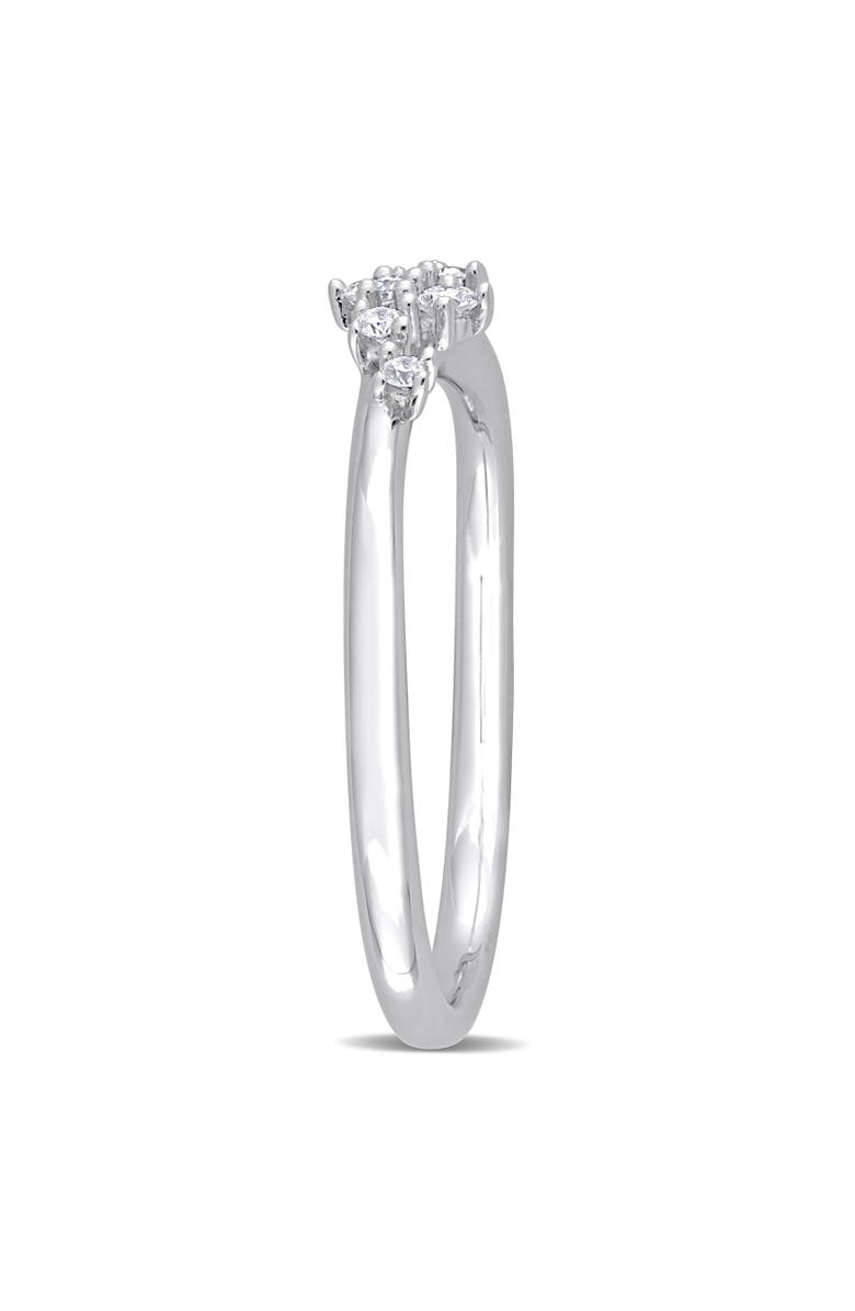 Julianna B. Diamond Cluster Ring Sterling Silver, Alternate, color, Sterling Silver