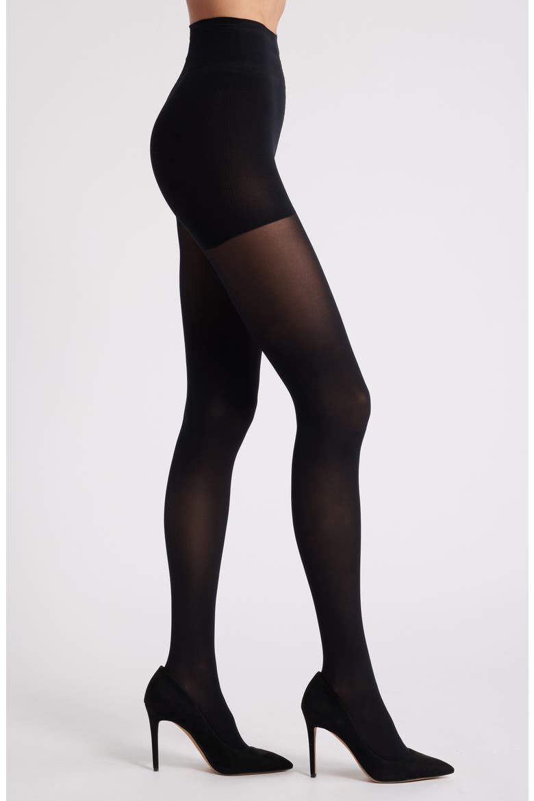 Translucent 30-Denier Pantyhose, Main, color, BLACK