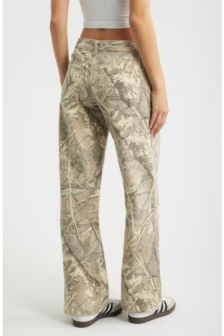 Britney Camo Low Rise Wide Leg Jeans, Alternate, color, SAND CAMO