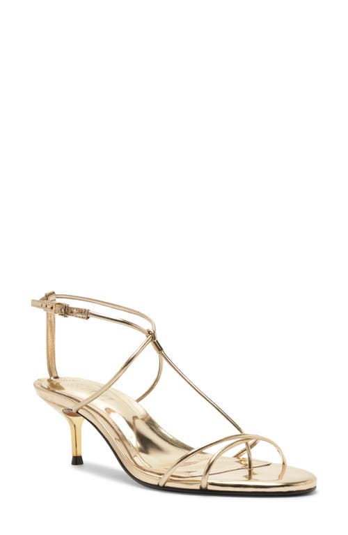 Schutz Jules Ankle Strap Sandal In Silver