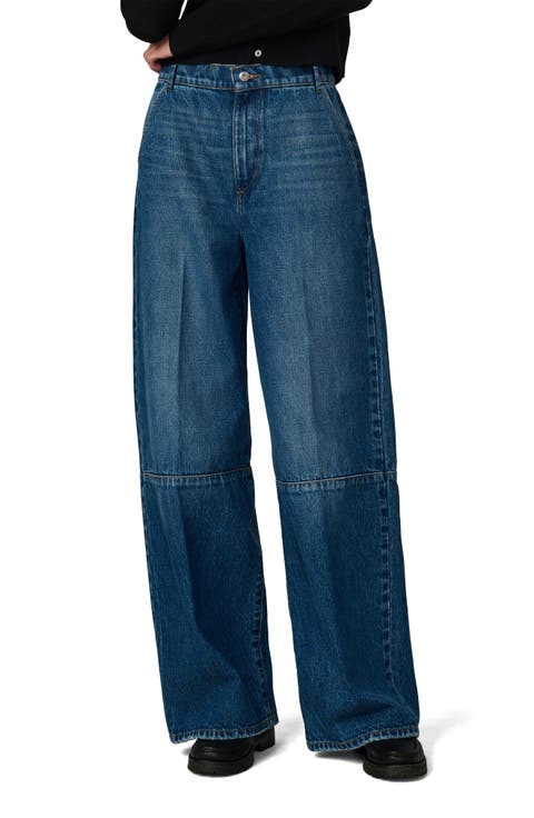 The Harlowe Seamed High Waist Wide Leg Trouser Jeans