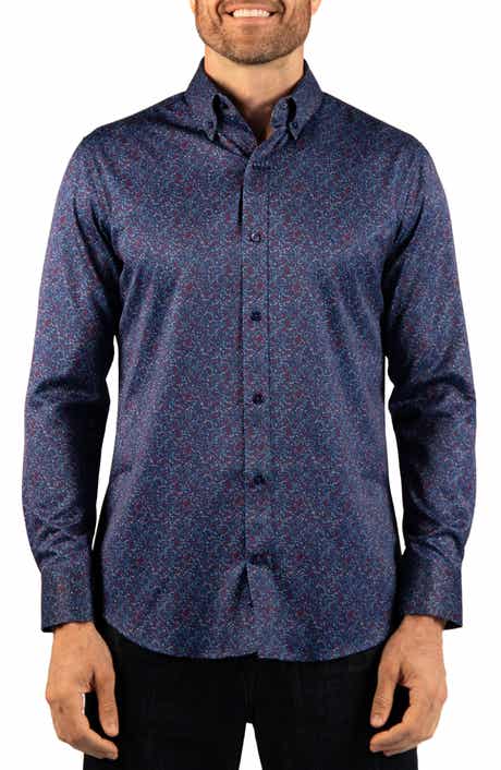 Dot Print Long Sleeve Performance Shirt
