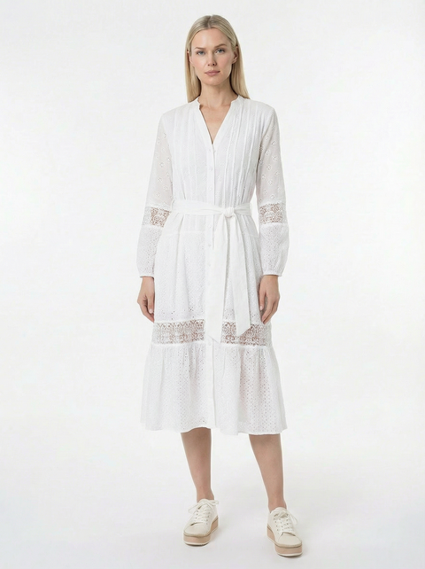 Eyelet Border Dress