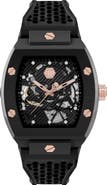 PHILIPP PLEIN The $keleton Ceramic Silicone Strap Watch, 44mm