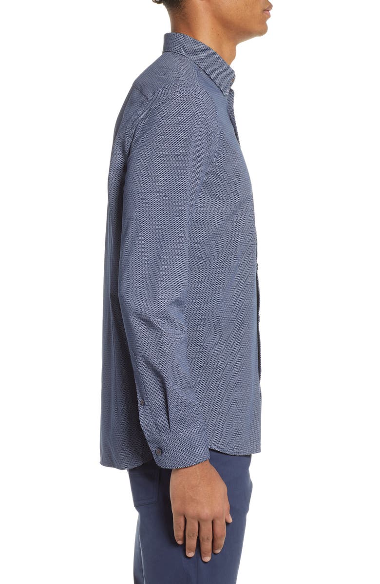 Ted Baker London Calligr Slim Fit Sport Shirt, Alternate, color, 