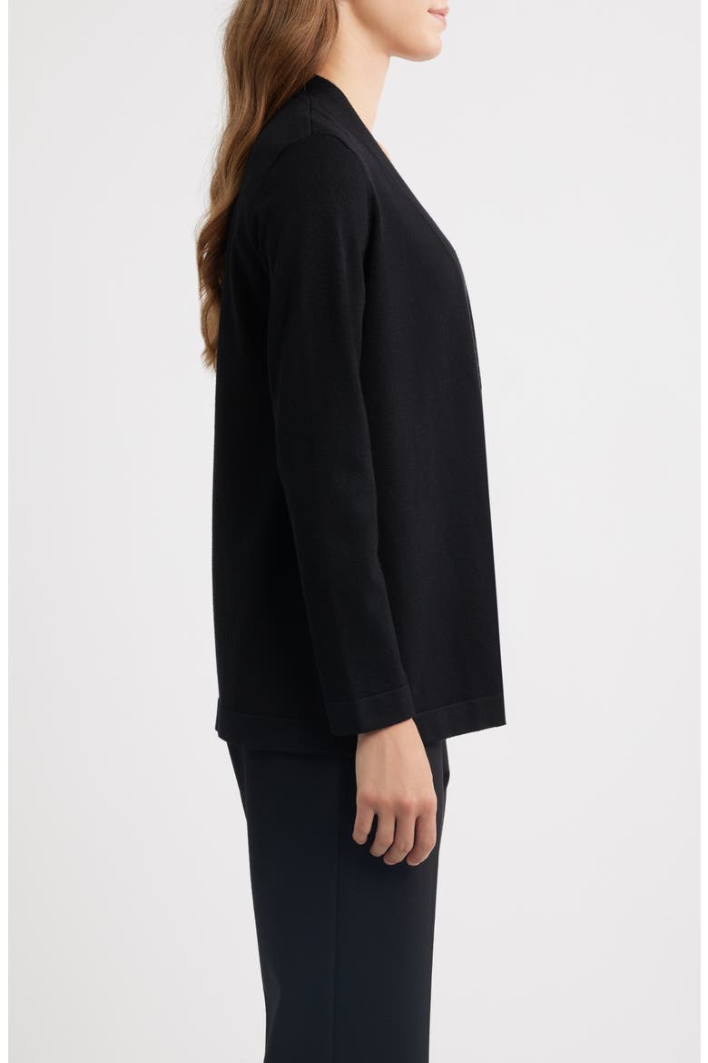 Chatham Open Front Cardigan, Alternate, color, BLACK