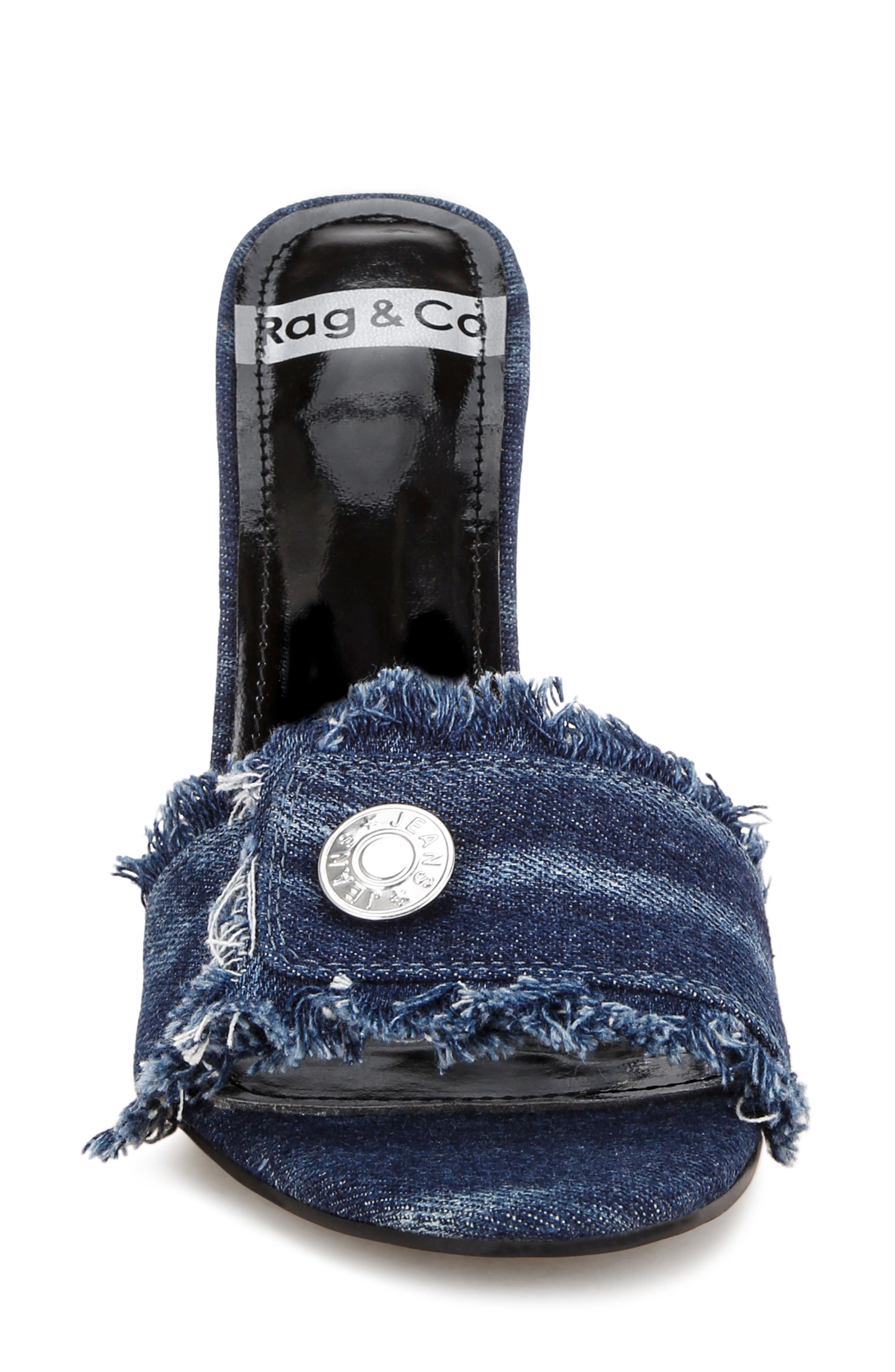 Claudia Denim Stiletto Sandal, Alternate, color, BLUE DENIM