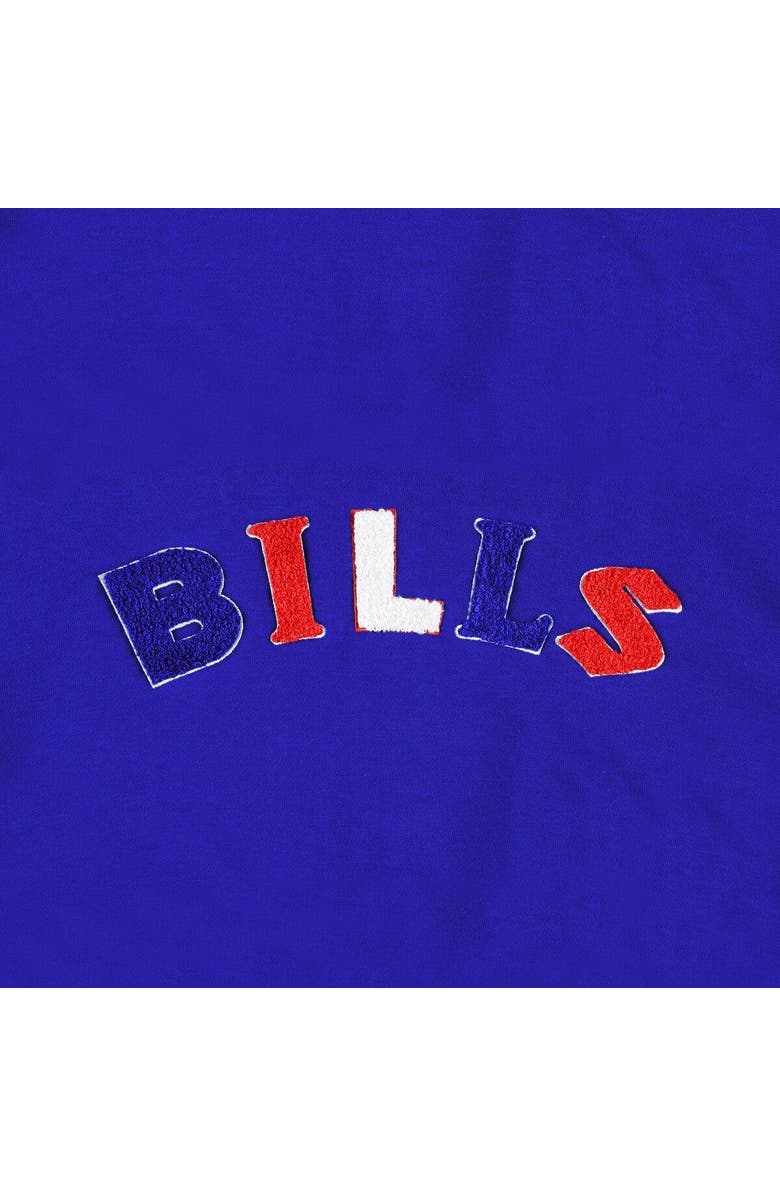THE WILD COLLECTIVE Women's The Wild Collective Royal Buffalo Bills Cropped Pullover Hoodie, Alternate, color, Royal