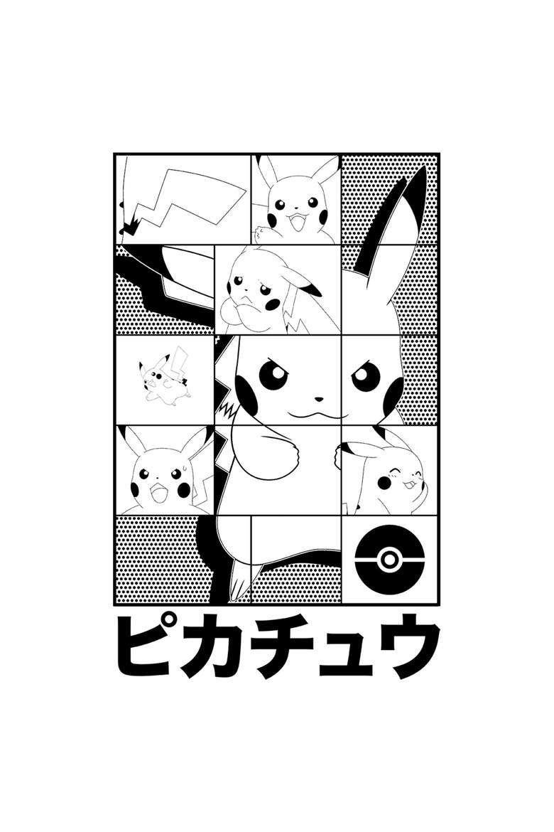 Men's Pokemon Puzzle Box Pikachu  Graphic T-Shirt, Alternate, color, White