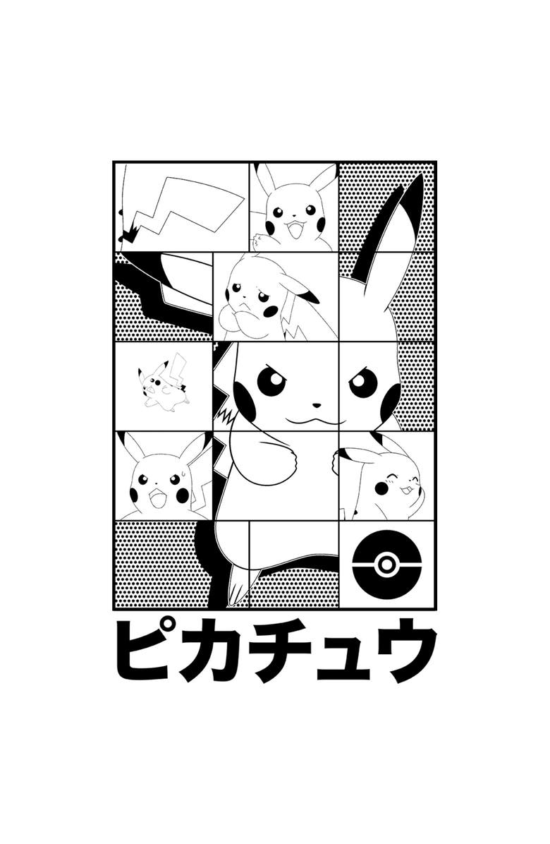 POKEMON Men's Pokemon Puzzle Box Pikachu Graphic T-Shirt, Alternate, color, White