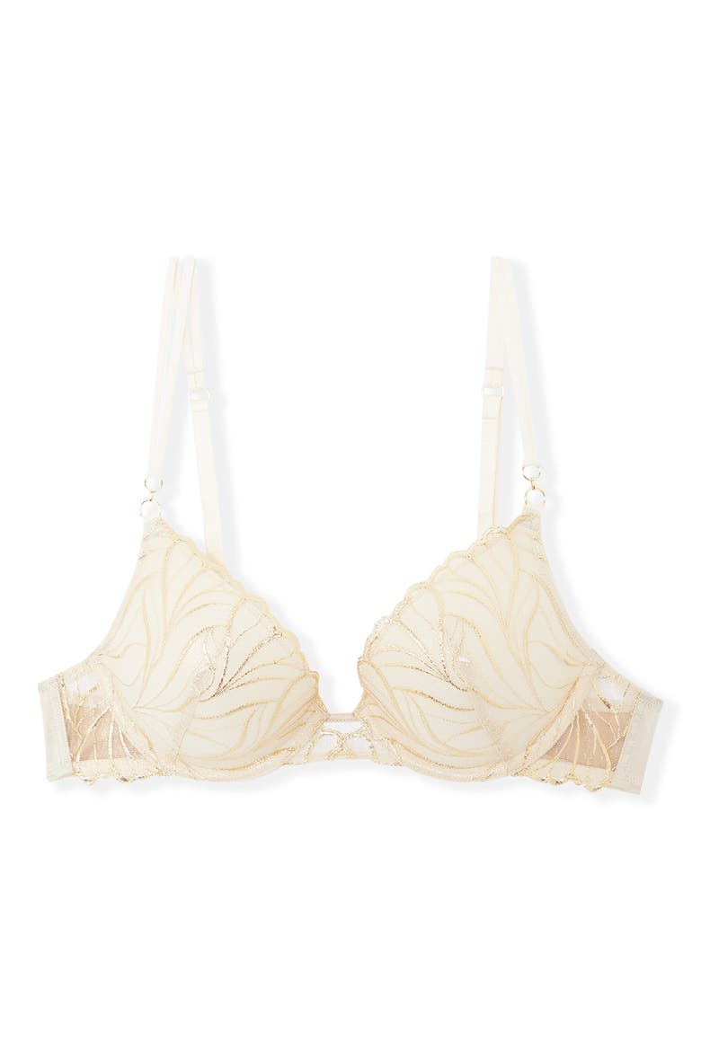 Envolee N°2 Classique Underwire Bra, Alternate, color, IVORY/ GOLD