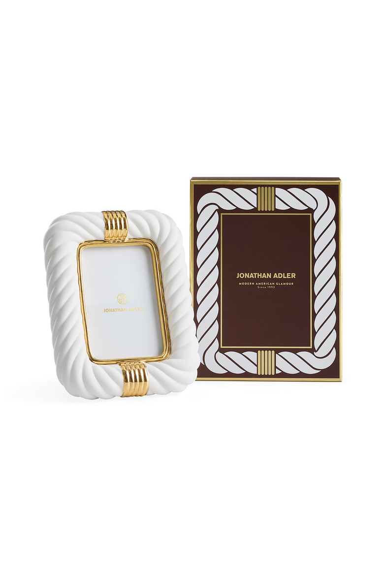 Geneva Picture Frame, Alternate, color, White / Gold