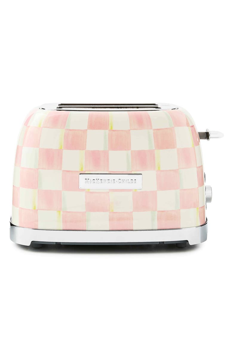 MACKENZIE CHILDS Rosy Check 2-Slice Toaster, Alternate, color, Rosy