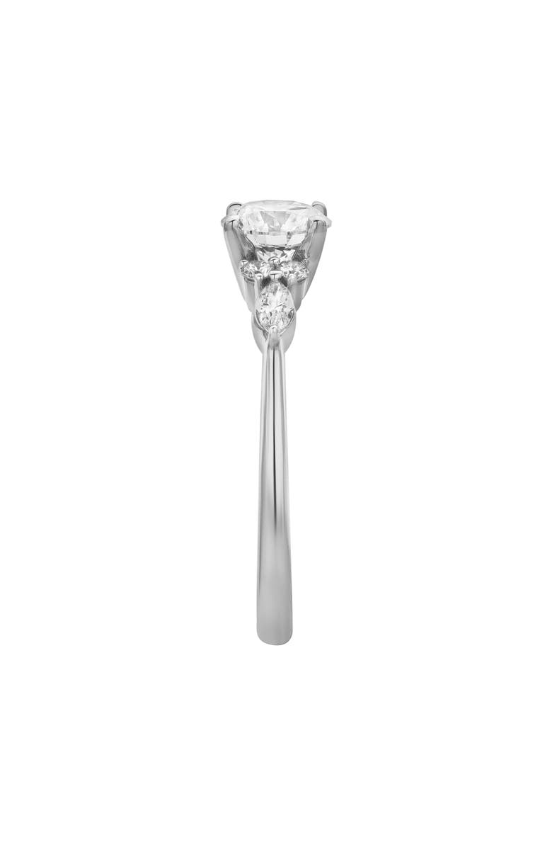 LuvMyJewelry Elora 14K Gold Round & Marquise Cut Lab Grown Diamond Engagement Ring - 1 Ct, Alternate, color, 14K White Gold