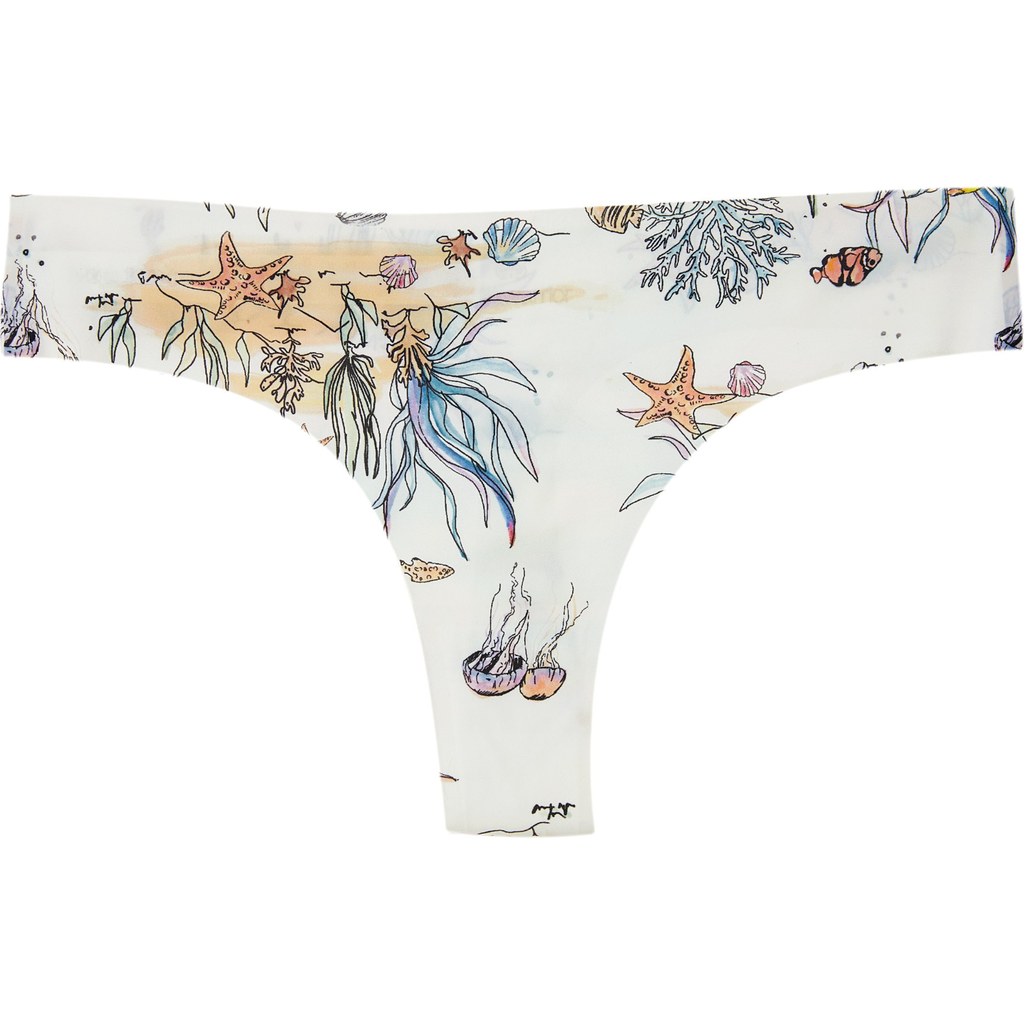 Uwila Warrior Printed Vip Thong In Sea Print