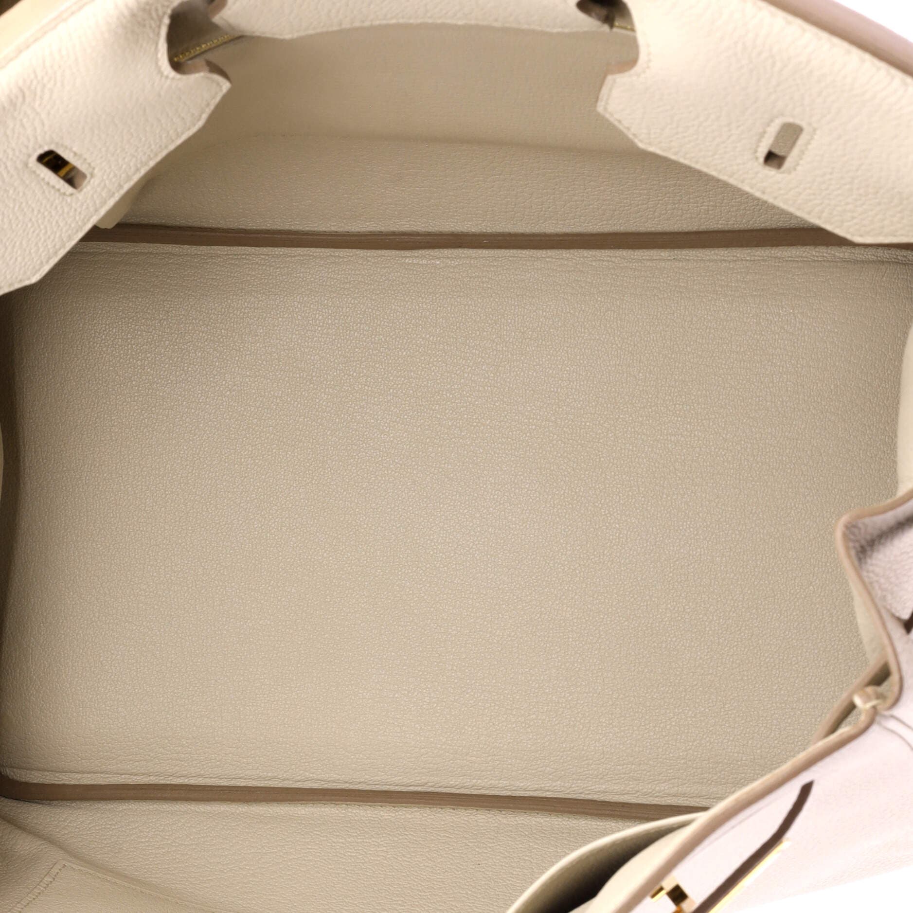 Pre-Owned Hermes Birkin Handbag Light Togo with Gold Hardware 35, Alternate, color, Beton
