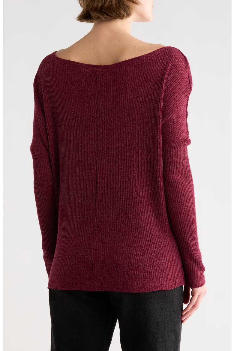 Boat Neck Dolman Sleeve Sweater, Alternate, color, CHILLI OIL