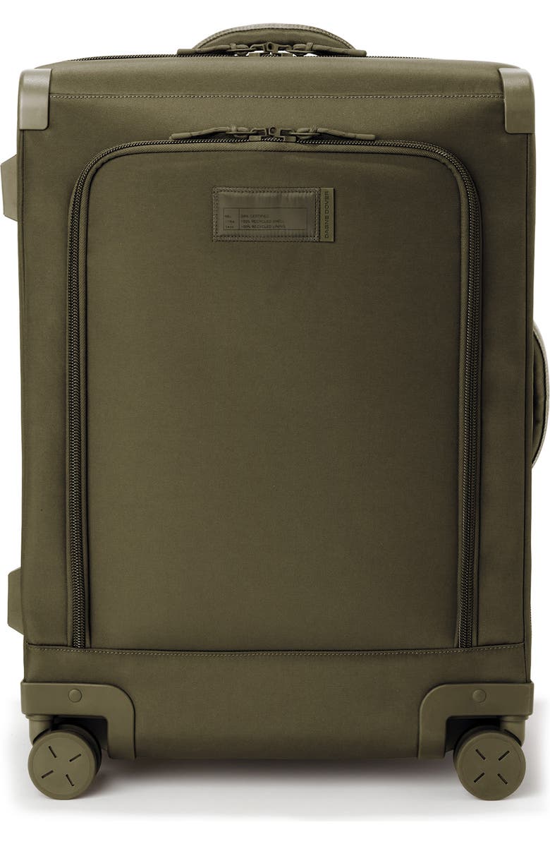 Dagne Dover Sydney Checked Rolling Luggage, Main, color, Dark Moss