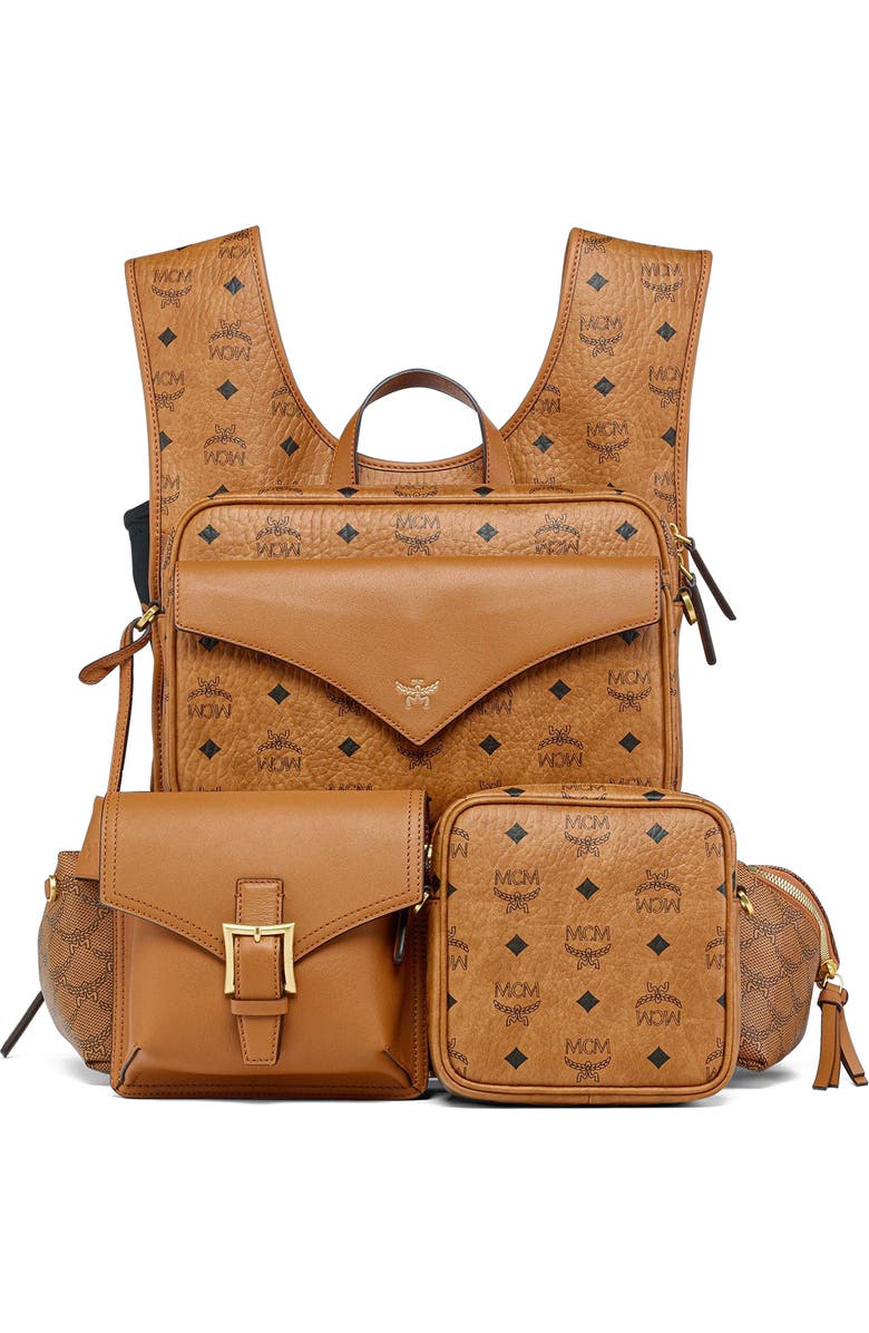 MCM Aren Multi-Backpack in Visetos, Alternate, color,
