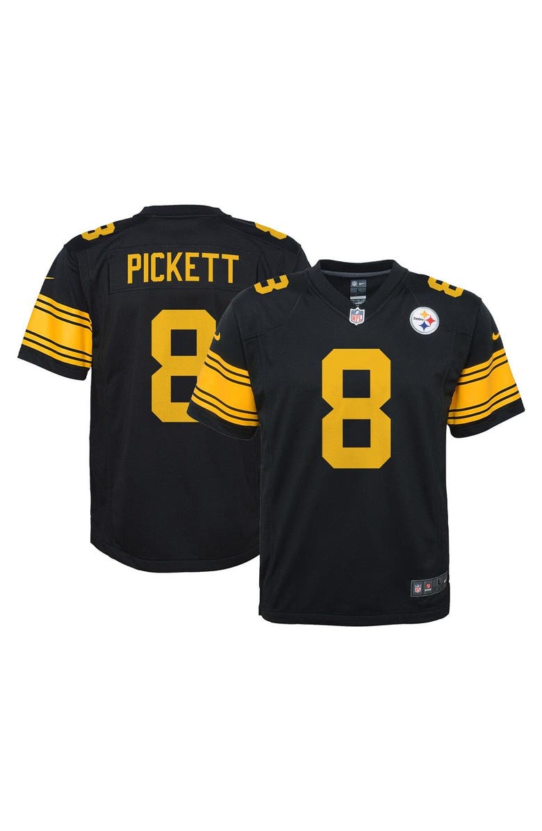 Nike Youth Nike Kenny Pickett Black Pittsburgh Steelers Game Jersey, Main, color, 