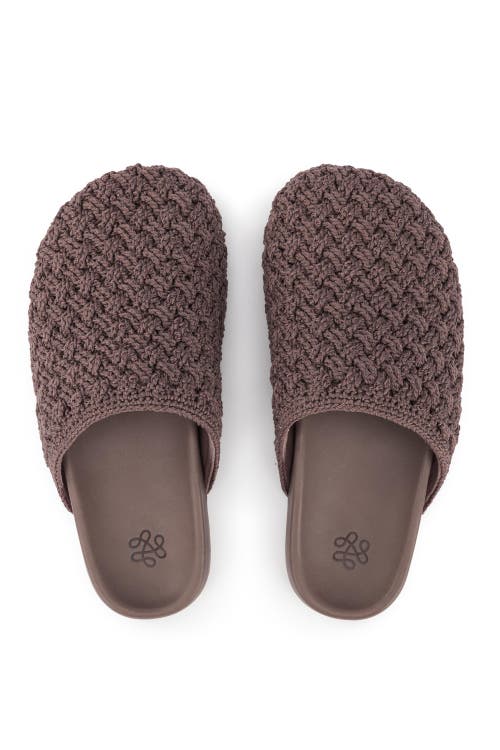 The Sak Bolinas Crochet Clog Shoe In Gray