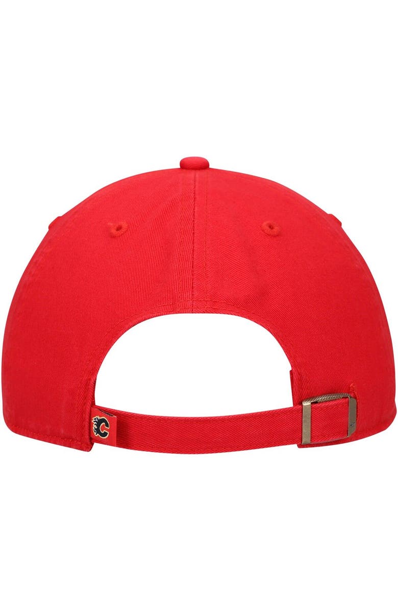 '47 Men's '47 Red Calgary Flames Team Clean Up Adjustable Hat, Alternate, color, Red