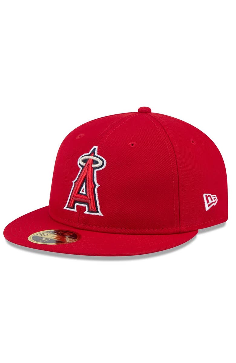 New Era Men's New Era Red Los Angeles Angels 2025 Jackie Robinson Day Retro Crown 59FIFTY Unstructured Fitted Hat, Alternate, color, Red