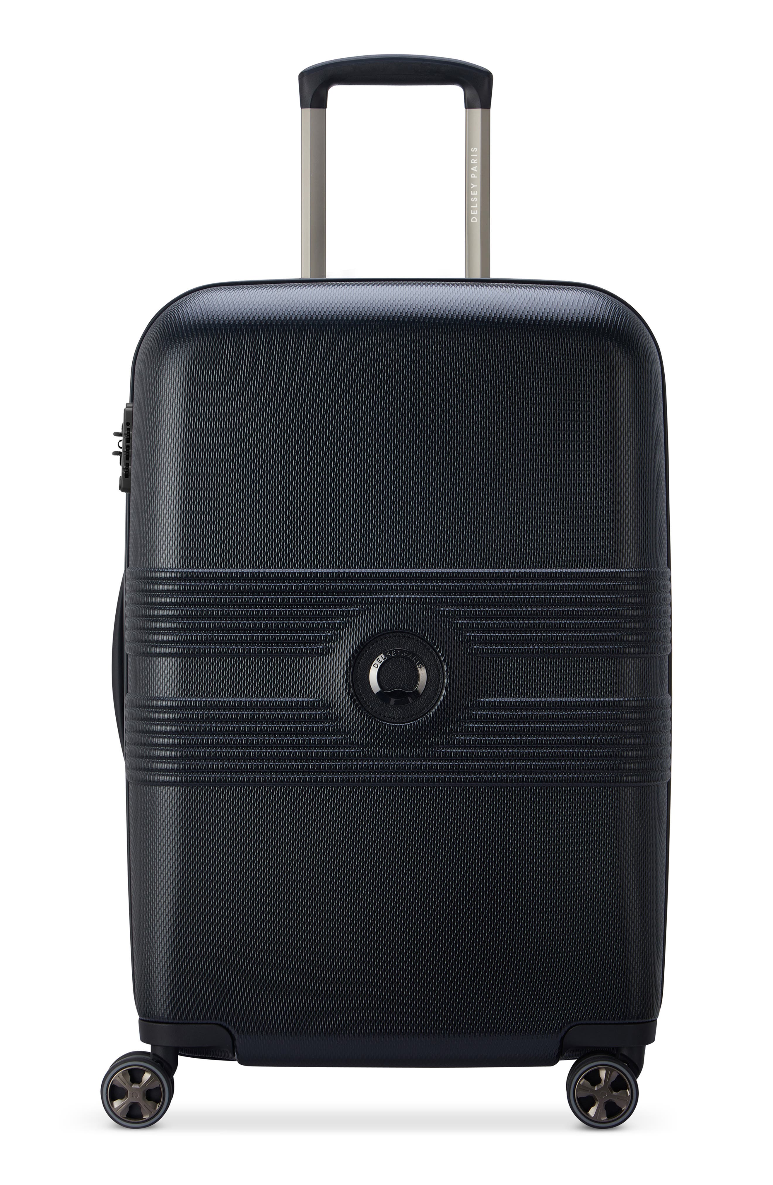 DELSEY Flanerie 24-Inch Hardside Spinner Luggage, Main, color, Black