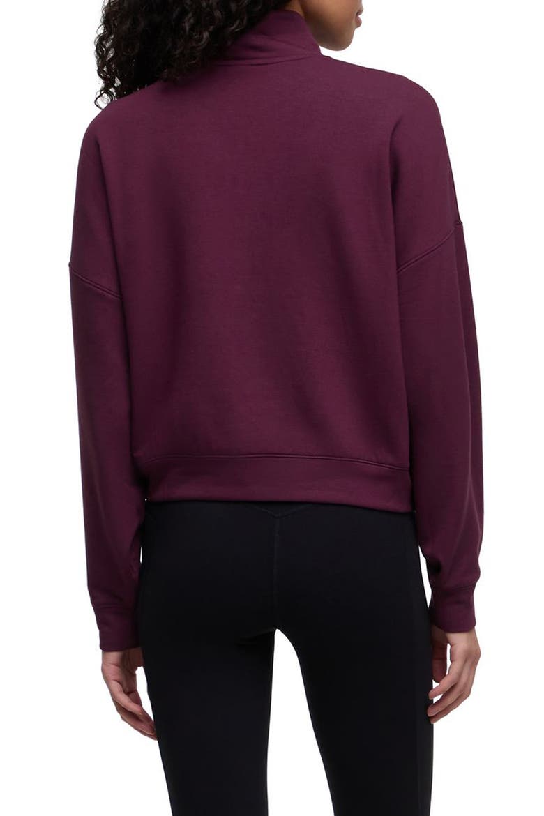 Moxie Half Zip Pullover, Alternate, color, WINETASTING RED