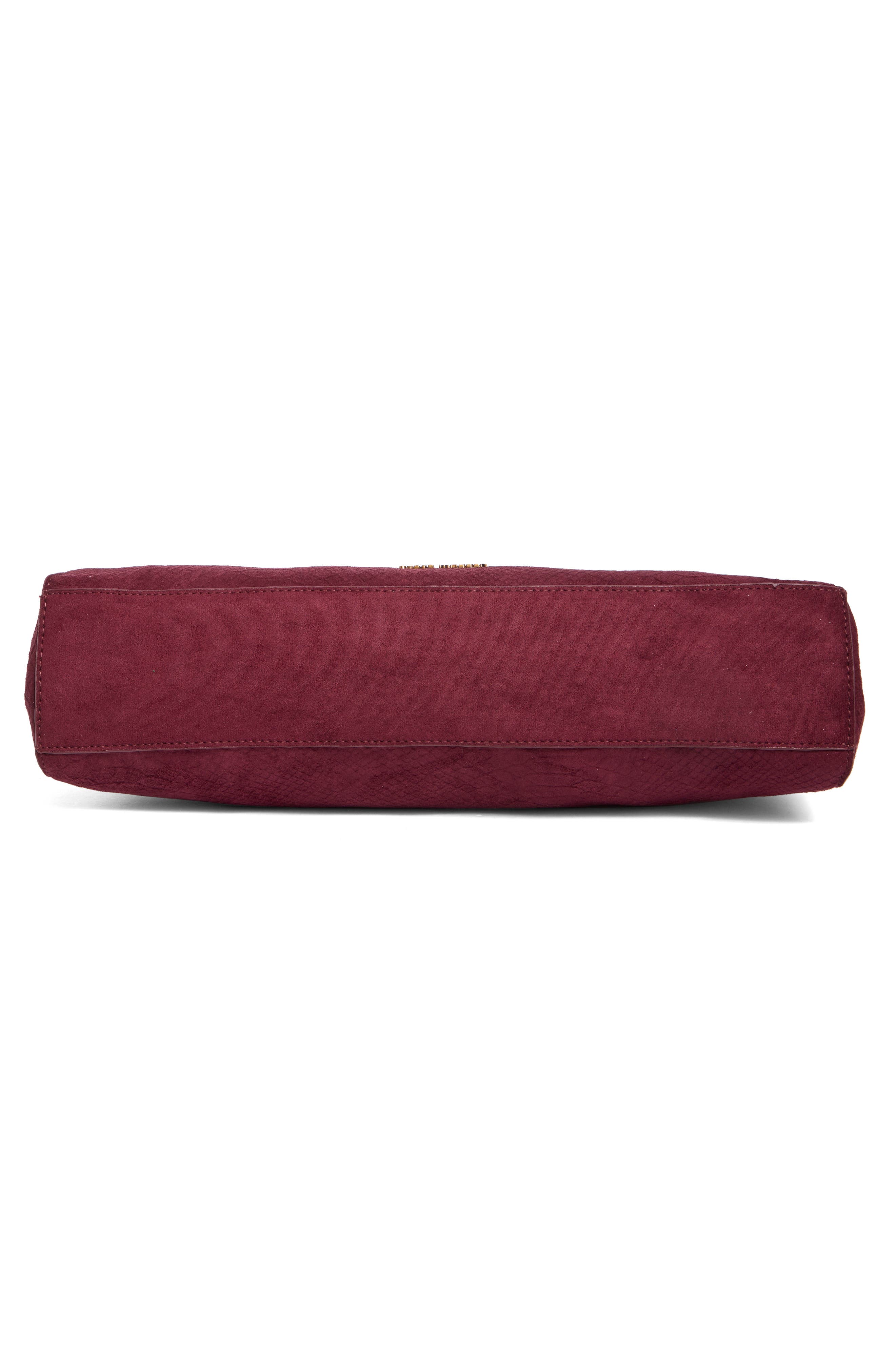 Bcolby Croc Embossed Faux Suede Shoulder Bag, Alternate, color, BLOODSTONE CROCO EMBOSS SUEDE