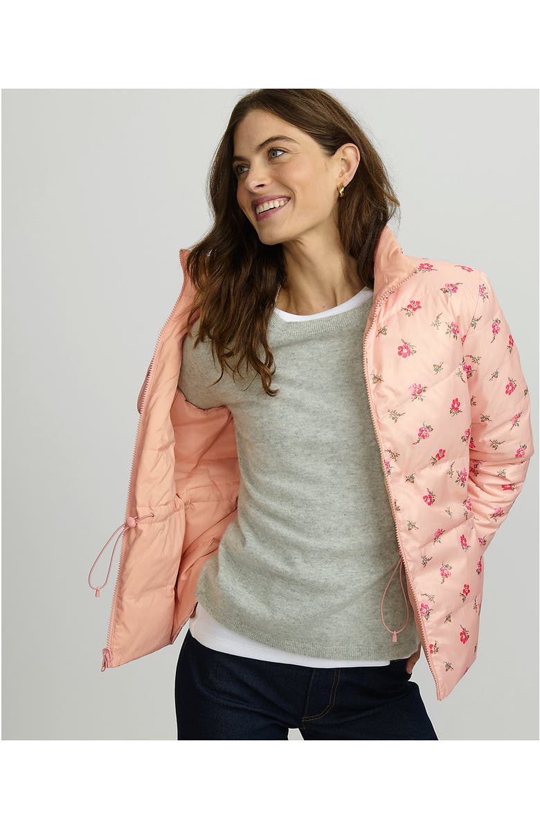 Lands' End Wanderweight Reversible Packable Down Jacket, Alternate, color, Pink/Oyster Pink Floral