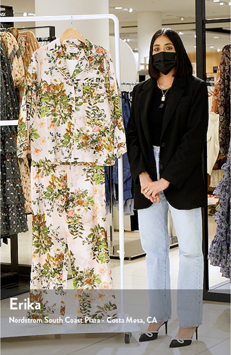 x Karen Walker Love Letter Cotton & Silk Pajamas, sales video thumbnail