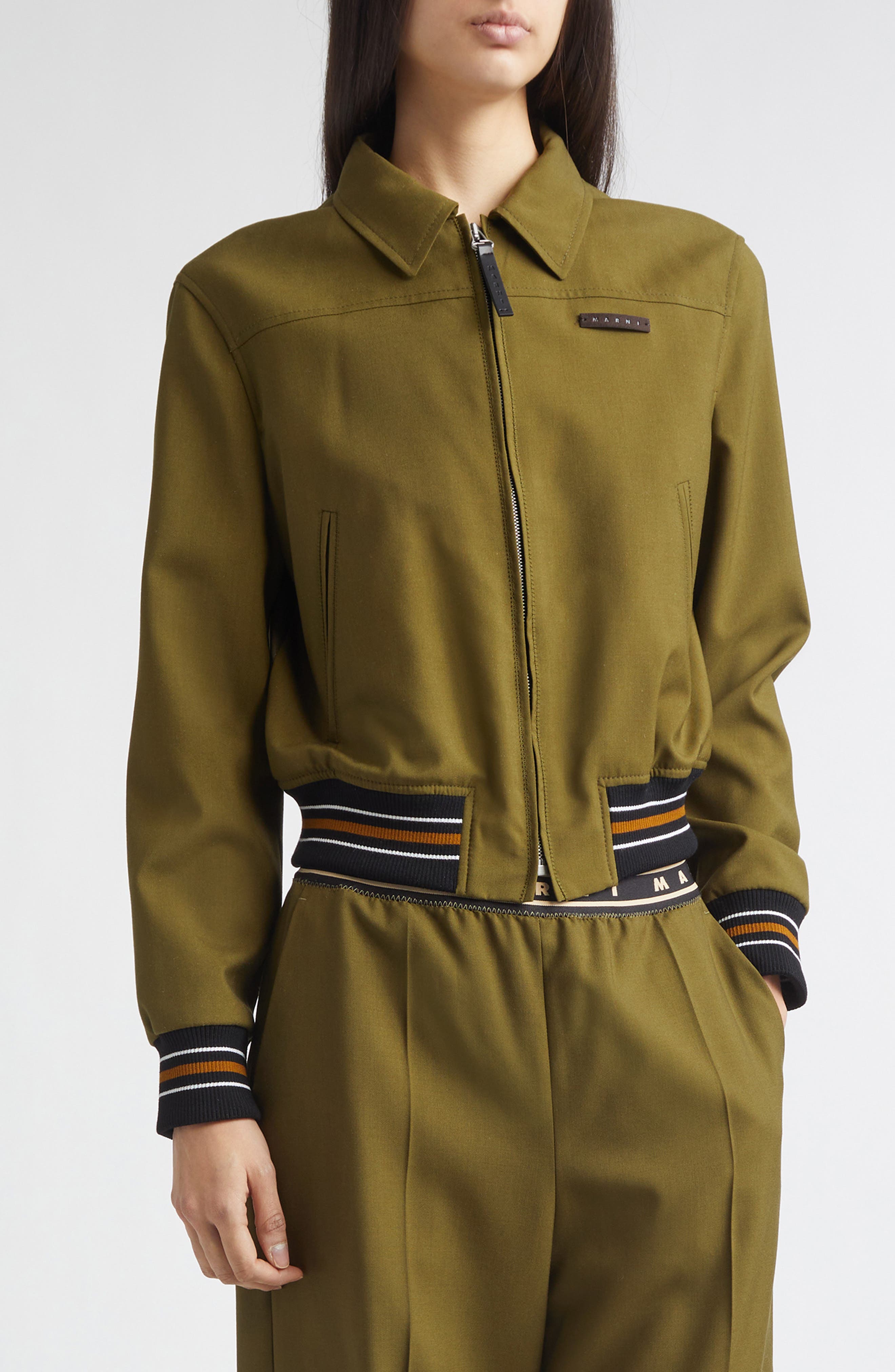 Virgin Wool Bomber Jacket