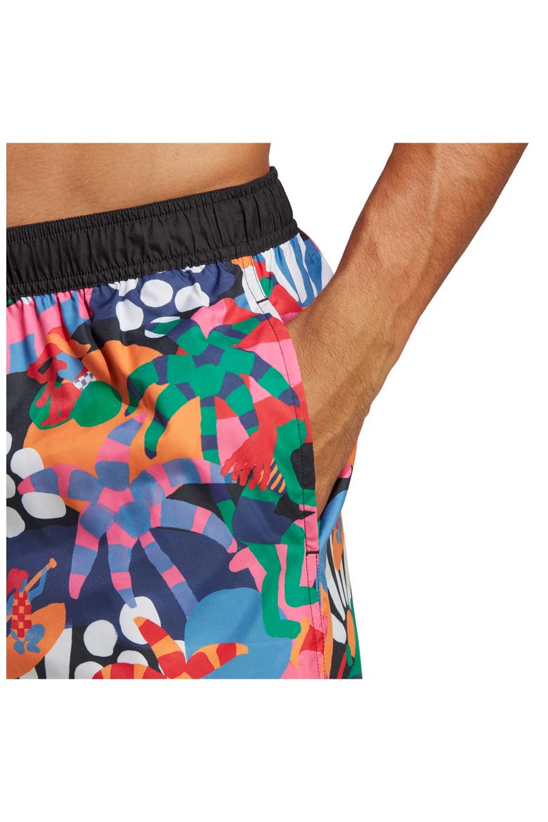 Farm UniteFit Swim Trunks, Alternate, color, BLACK/ SCARLET/ INK