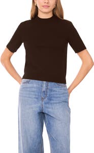 1.STATE Saddle Short Sleeve Sweater