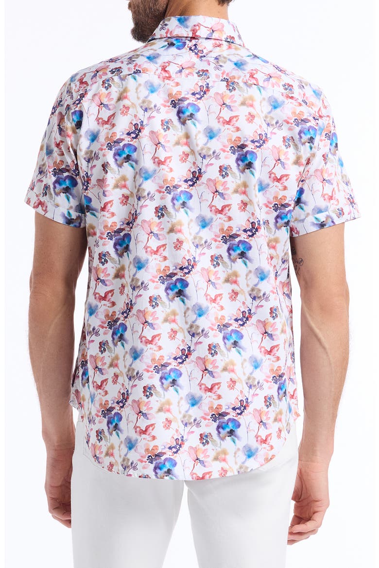 Short Sleeve Button Up Shirt, Alternate, color, MULTI