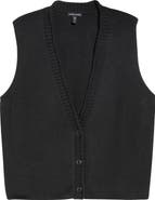 Eileen Fisher Organic Cotton Blend Sweater Vest
