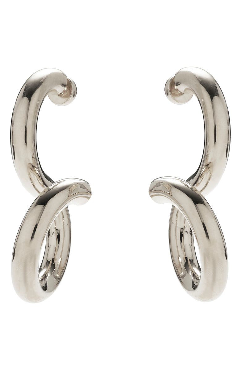 Lady Grey Whirl Drop Earrings, Main, color, Silver