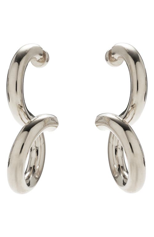 Lady Grey Whirl Drop Earrings In Silver