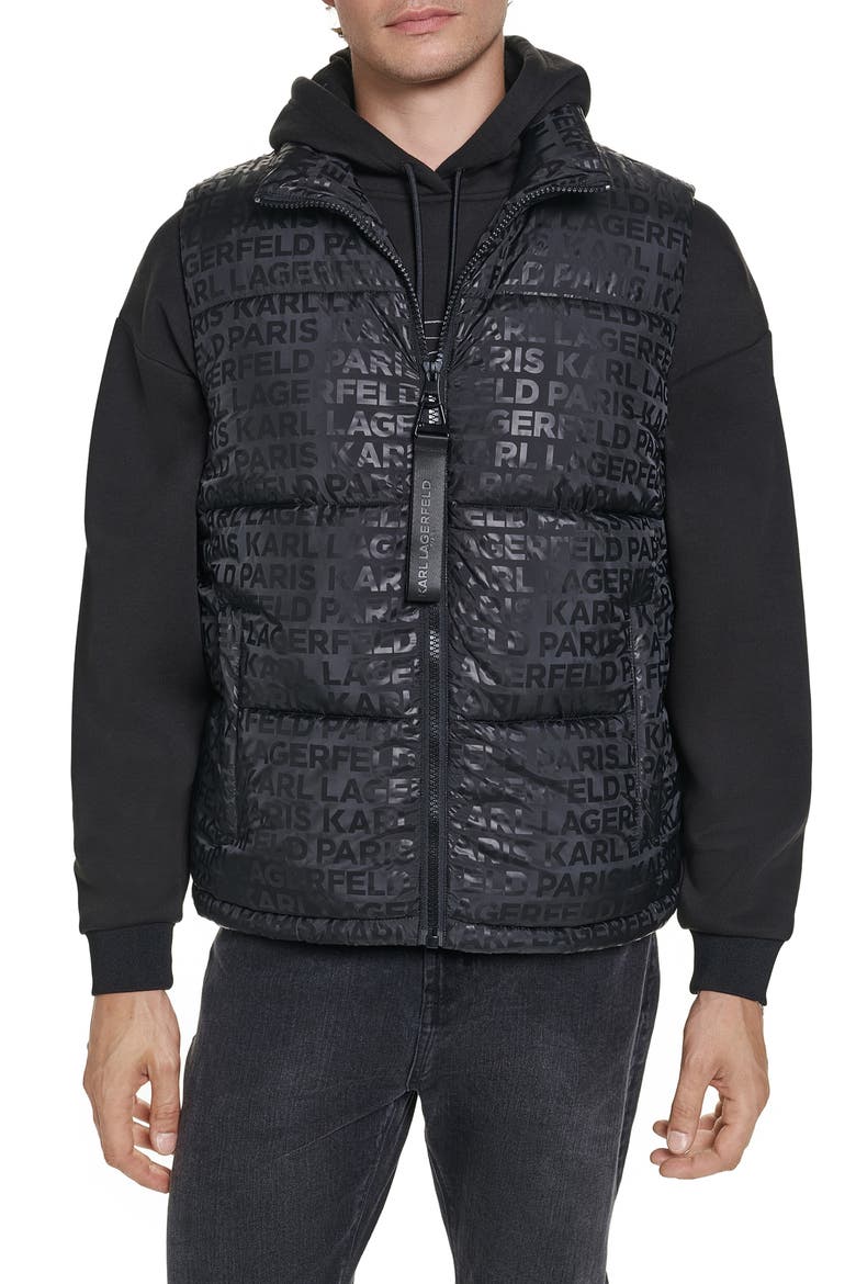 Puffer Vest, Main, color, LOGO NOVELTY