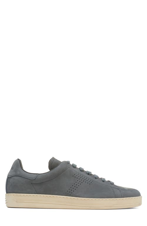 Tom Ford Perforated Suede Sneakers In Multi
