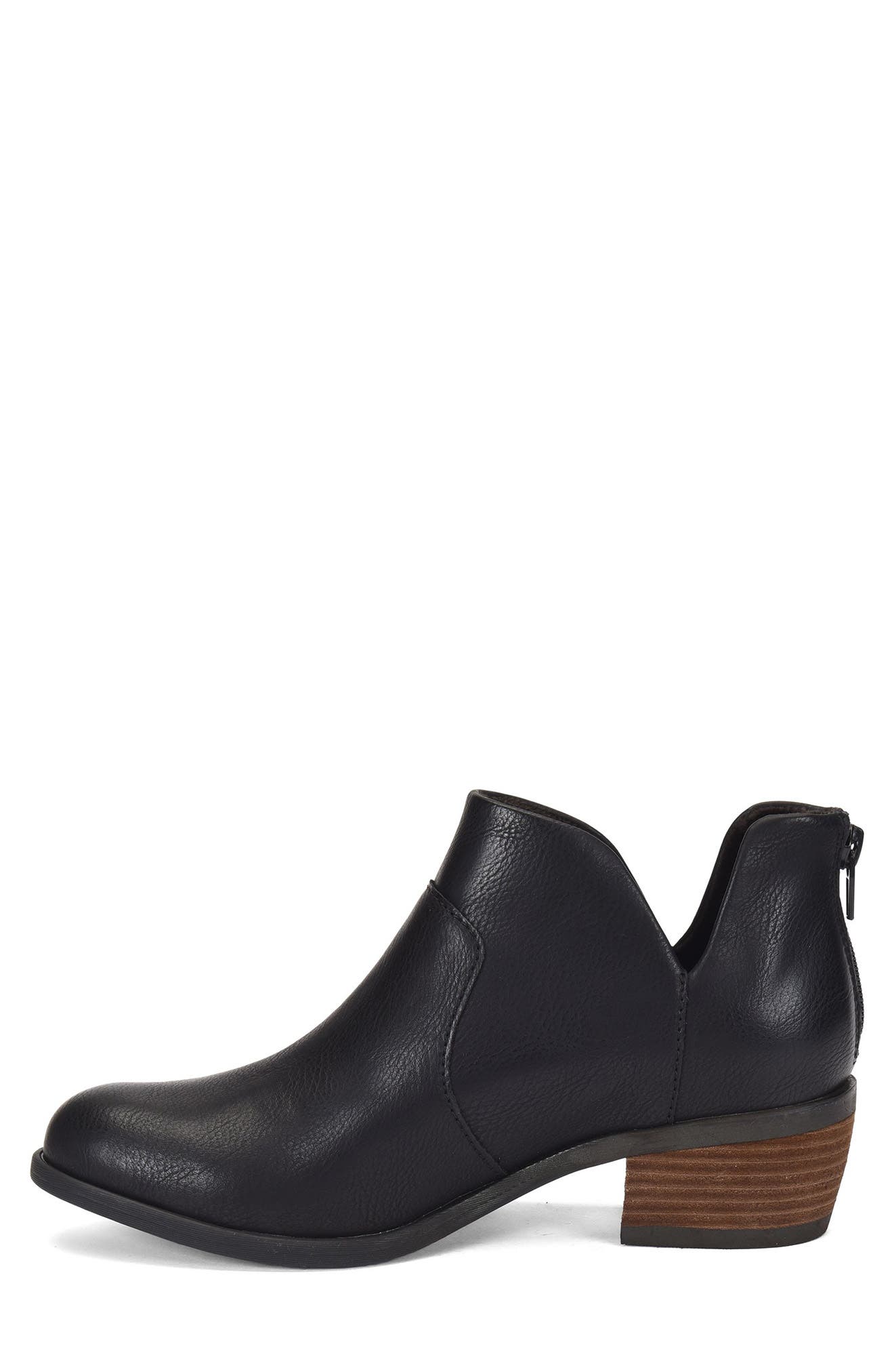 B O C BY BØRN B O C by Born Lucy Notched Topline Block Heel Bootie, Alternate, color, Black