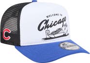New Era Men's New Era  White/Royal Chicago Cubs Foodie A-Frame 9FIFTY Trucker Snapback Hat